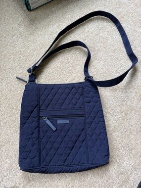 Vera Bradley Quilted Crossbody Bag - Navy Blue